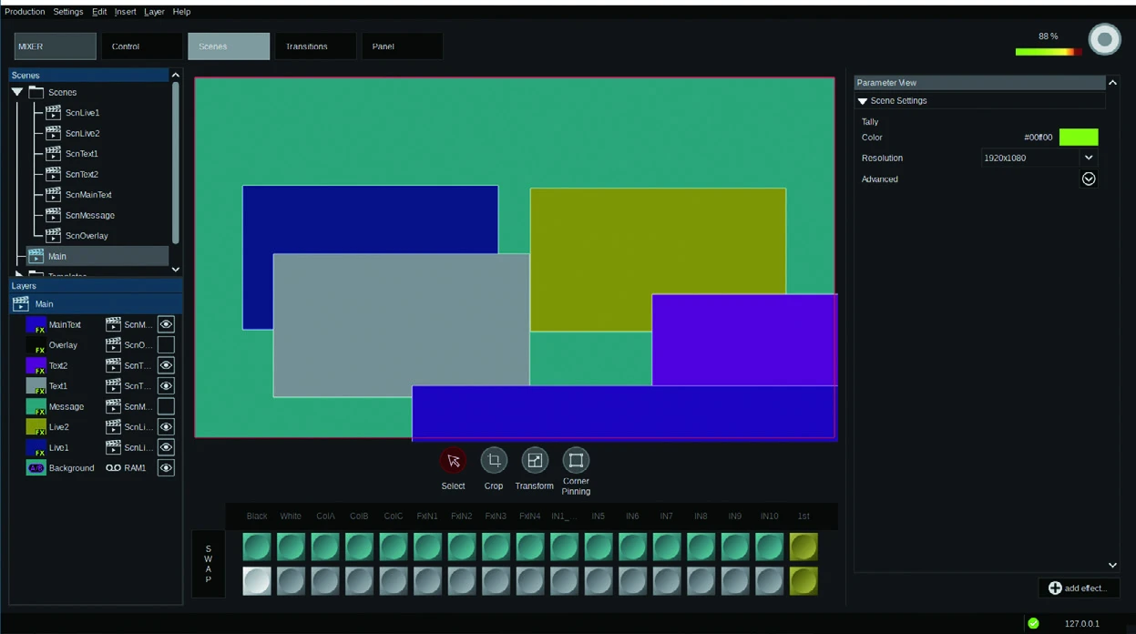 파나소닉 공식 Kairos Creator GUI 화면