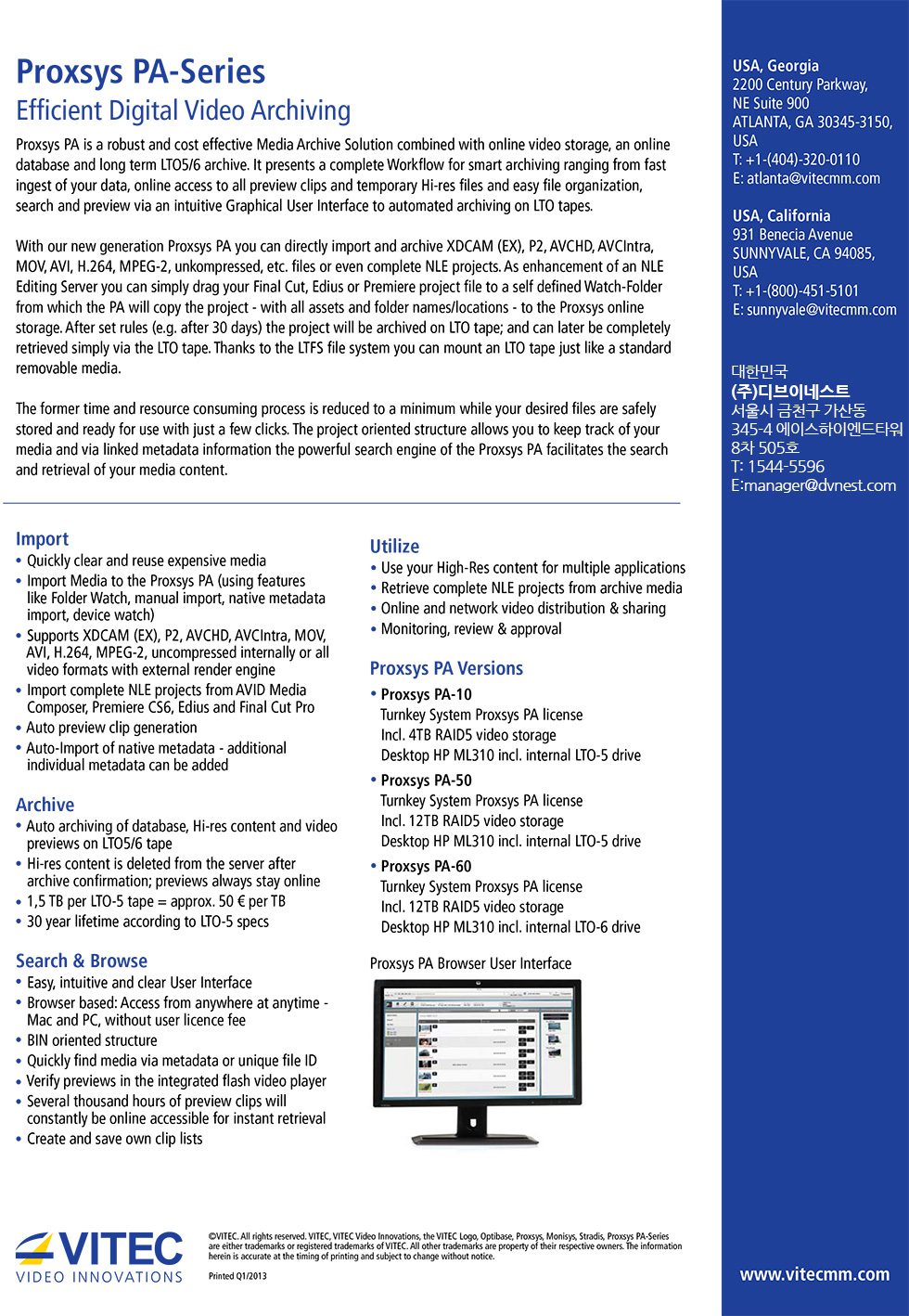 ProxSys PA Series – DVNEST