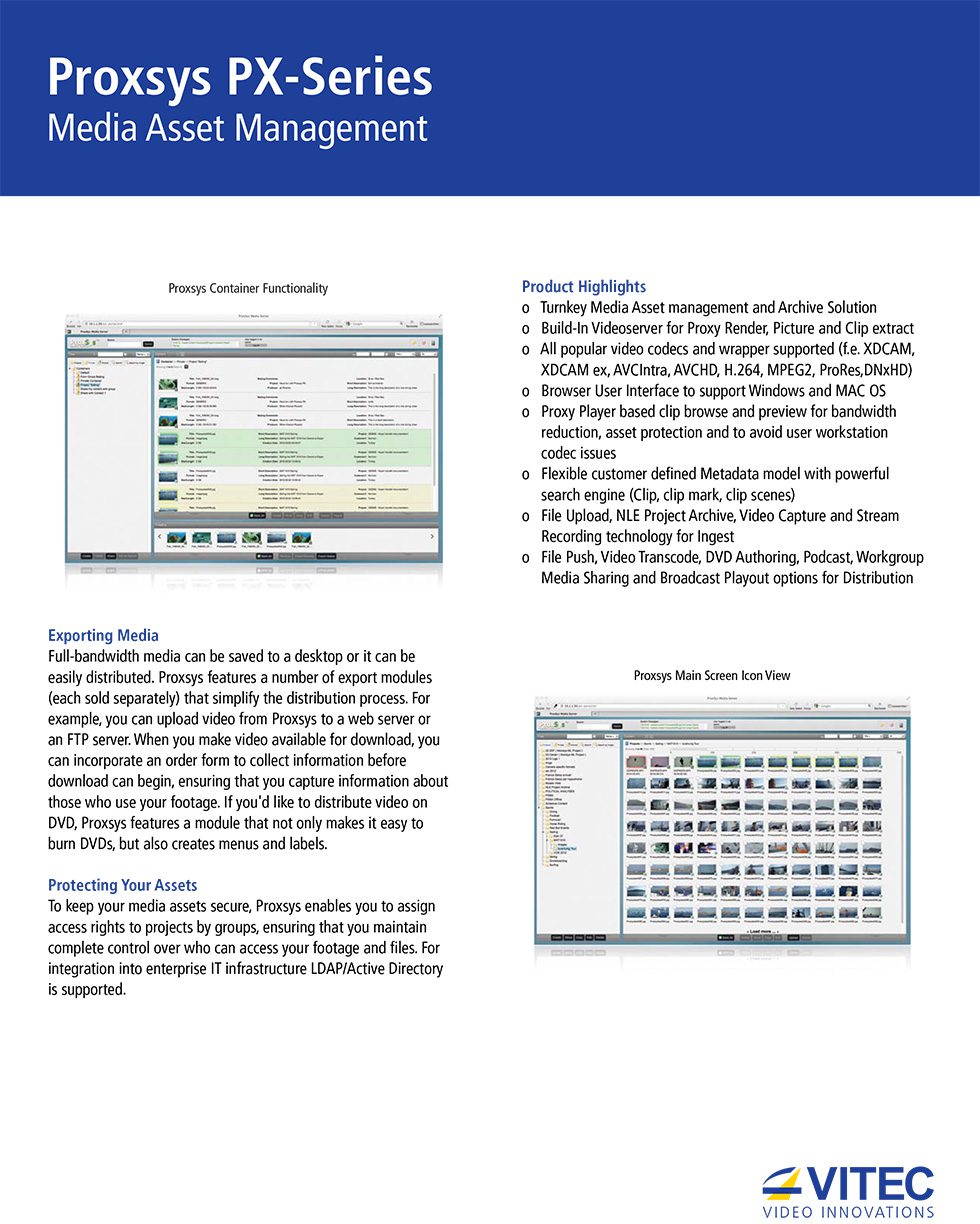 ProxSys PX Series – DVNEST